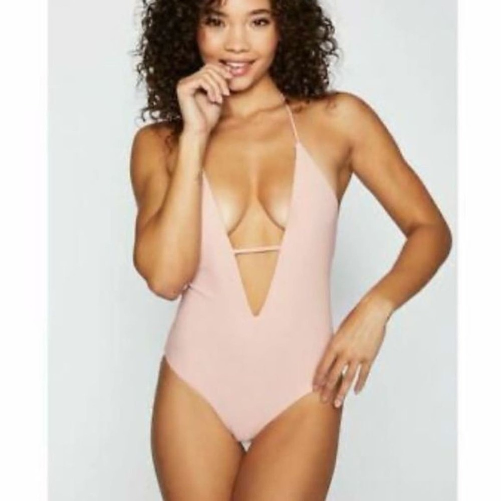 Frankie's Lilly Ribbed One Piece Bathing Suit nwt